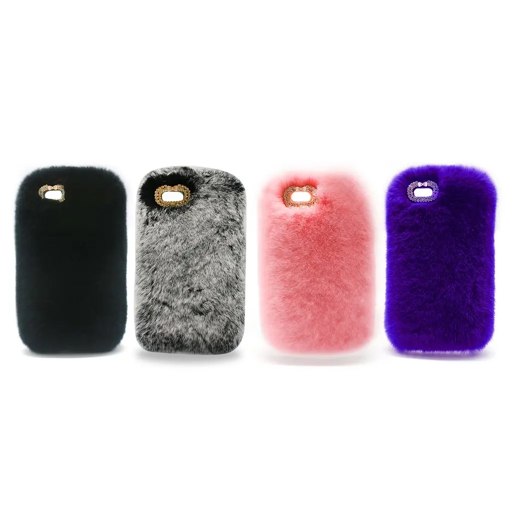 Luxury Cute Rabbit Fur mobile Phone Case Fluffy Warm Mobile Protective Cover for iPhone 6 6s plus iphone x cases |