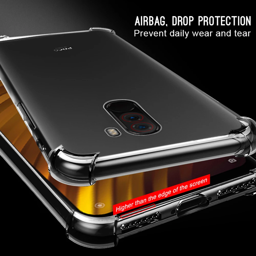 

Силиконовый чехол для телефона xiaomi mi play pocophone f1 A2 A3 lite, аксессуары для телефона, облегающие Чехлы, чехол-бампер, Противоударная сумка