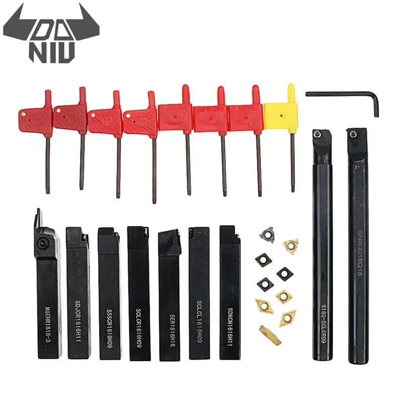 DANIU 9 шт. 16 мм хвостовик токарный станок расточной стержень инструмент держатель