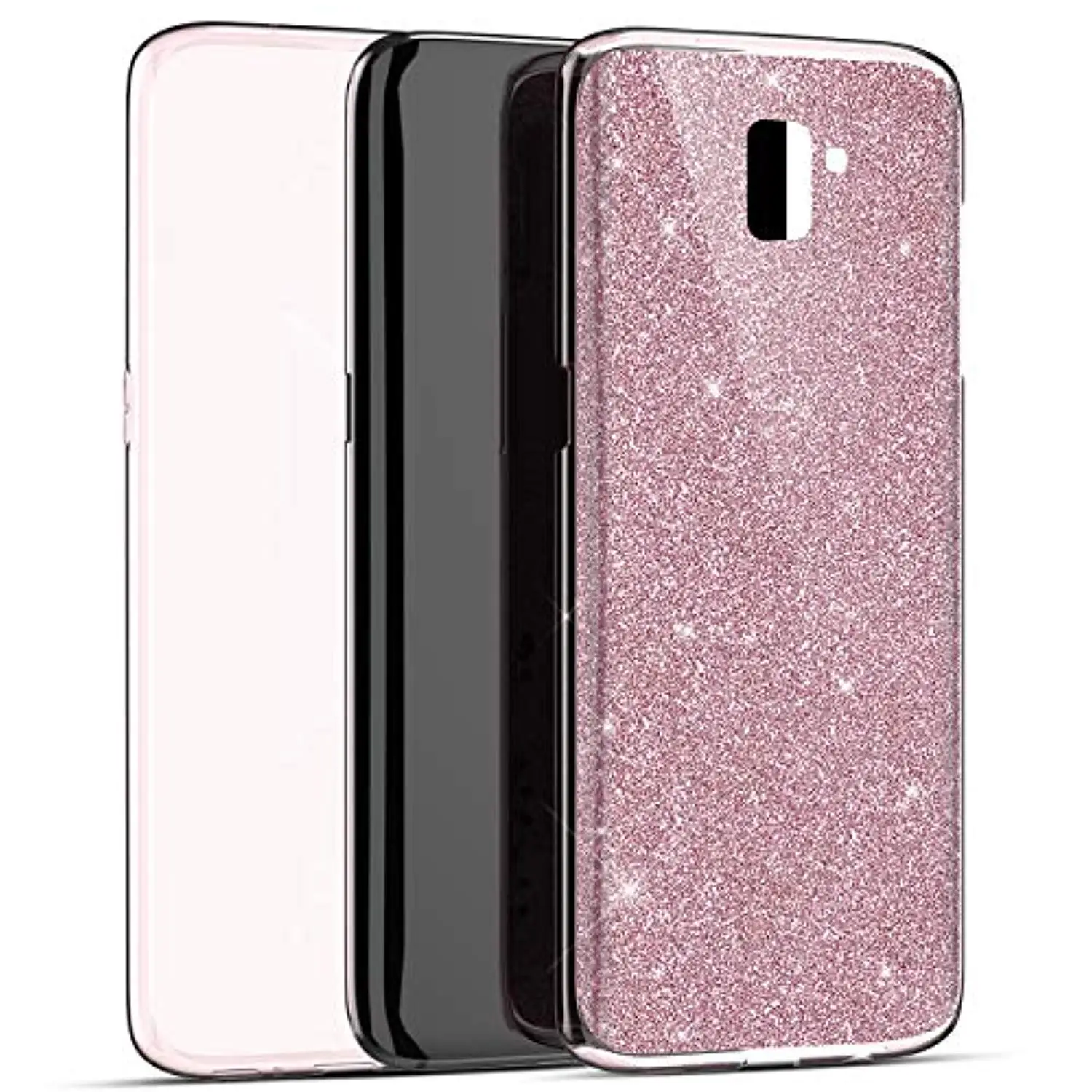 Блестящий блестящий чехол 360 3 в 1 для samsung Galaxy A6 A8 Plus 2018 Note 10 Pro 9 8 S10 S9 мягкий из ТПУ
