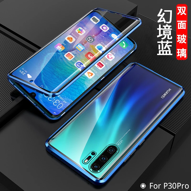 Huawei Nova5T чехол Nova 5 T чехол прозрачный металлический магнитный передний стеклянный задний Чехол чехол для телефона для huawei Nova 5 T 5 T Honor 20 9x чехол