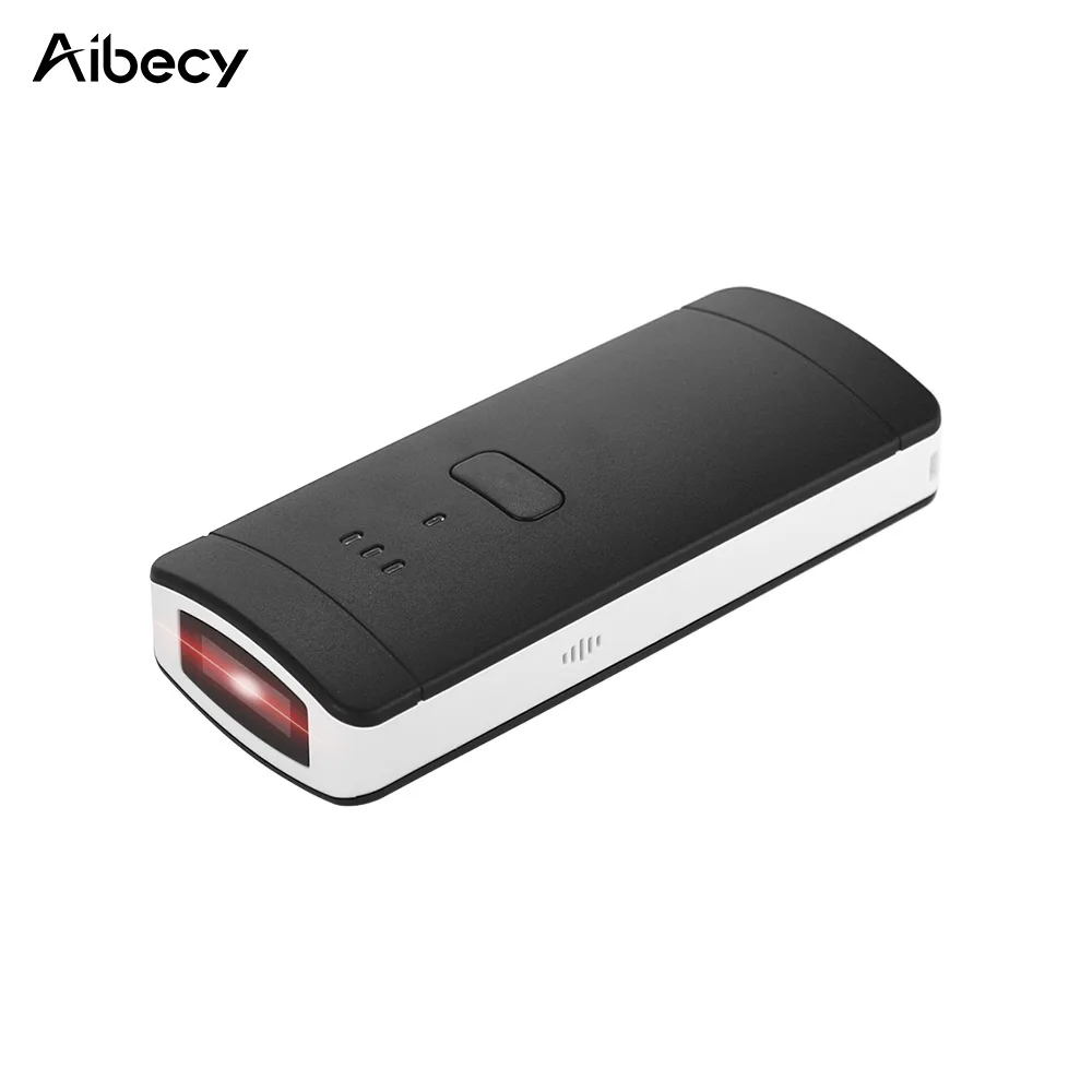 Портативный беспроводной сканер штрих кодов Aibecy 1D ручной считыватель с USB