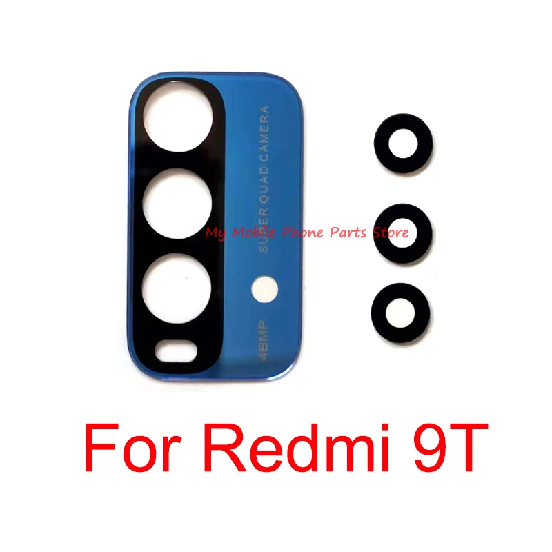 

Стеклянный объектив для задней камеры Redmi 9T, 30 комплектов, стекло для объектива задней камеры с клеевой наклейкой, запасные части для ремонт...