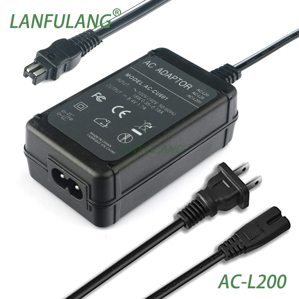 LANFULANG AC L200 адаптер питания/зарядное устройство для Sony DCR SR52 SR57 SR62 SR65 SR72 SR82
