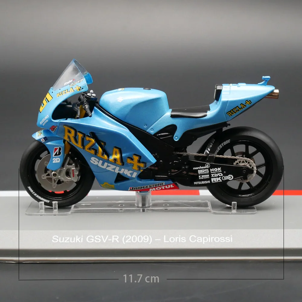 

Ixo масштаб 1:18 металлическая игрушка мотоциклетная модель Moto GP 2009 Suzuki GSV-R Loris Capirossi