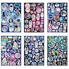 Набор наклеек с лазерной подушкой, наклейки на тему Вселенной, космоса, поездки, галактики, исследования планет, дневник, украшение для дома сделай сам, искусство, подарок для детей, A6843