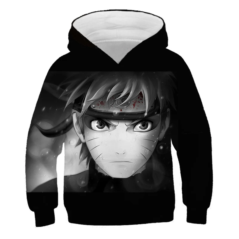 

New 2021 Naruto Hoodie Teen Girl Boy Hip Hop Pullover Anime Naruto Print Hoodie Kid Clothes Sharingan Naruto Children Sweatshirt