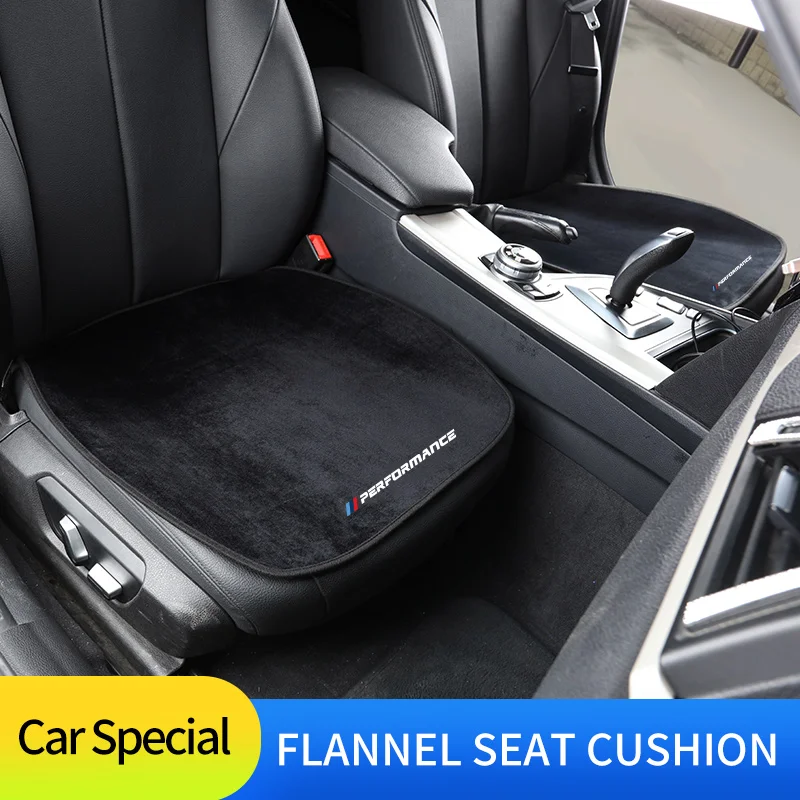 Universal Flannel Car Seat Cover for BMW E30 E34 E36 E39 E46 E60 E90 F10 F35 G20 G38 G30 F48 F49 Interior Accessories