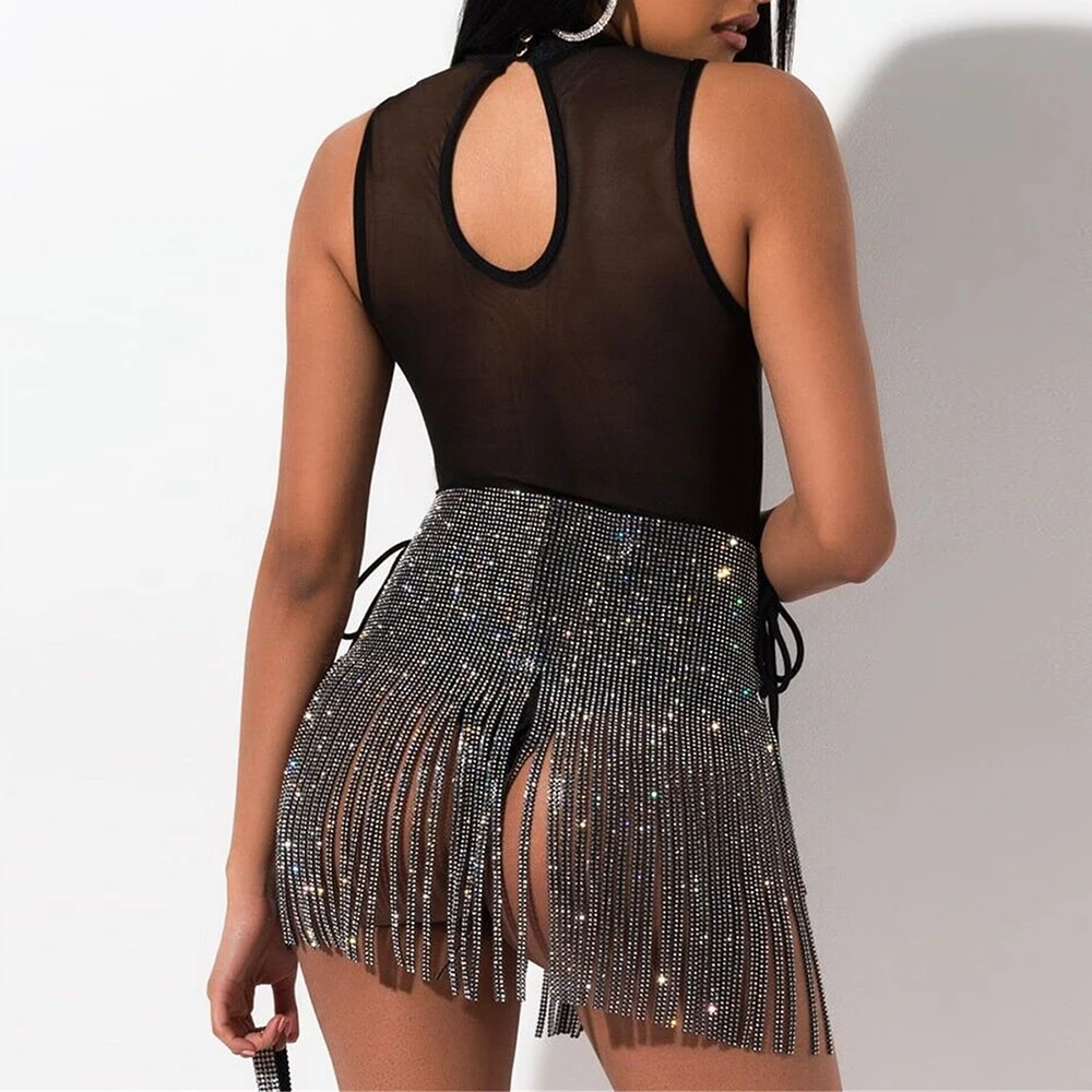 Цепочка для тела с металлическими кисточками роскошная цепочка на талию