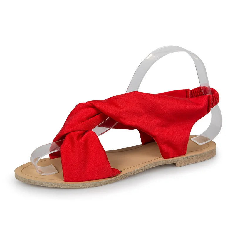 Сандалии женские с плоской подошвой модные босоножки в римском стиле Размеры 35 43