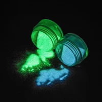 6pcsset 10g nail fluorescence powder pigment ultra fine glitter glow in the dark powder nail art dust luminous pigment powder