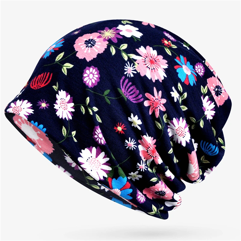 

Fashion Women Autumn Winter Hat Print Scarf Cap Unisex Warm Beanie Bonnet Hat Retro Fashion Hat Hip Pop Caps For Women Men