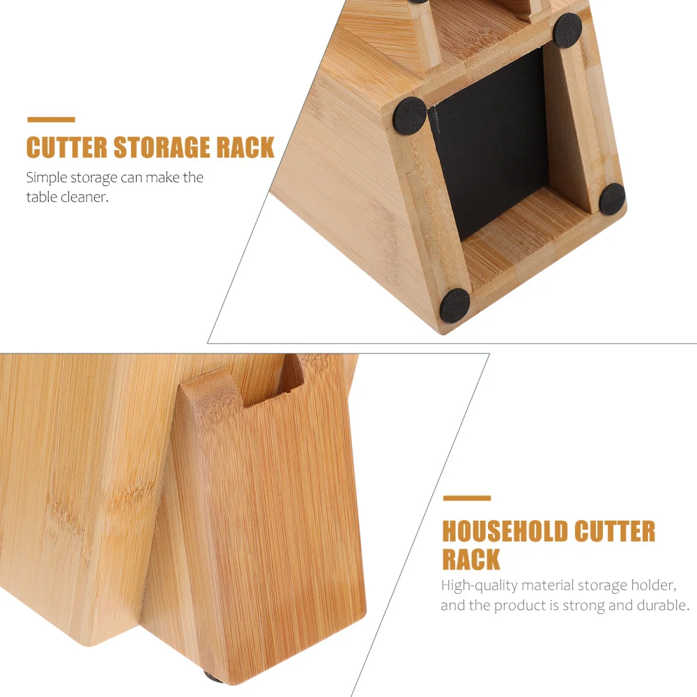 

1Pc Knives Holder Bamboo Knives Storage Rack Cutter Holder (Assorted Color)