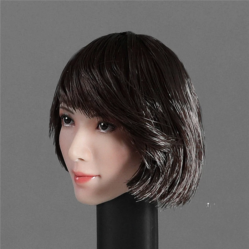 1/6 масштабная красота бледная кожа женская голова SK001 азиатская Lin Chi ling резьба