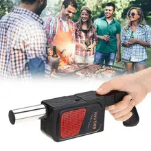Outdoor Portable Electric Blower Oven Blower Barbecue Hair Dryer Outdoor Camping Tableware Supplies Battery Powered Grill Blower