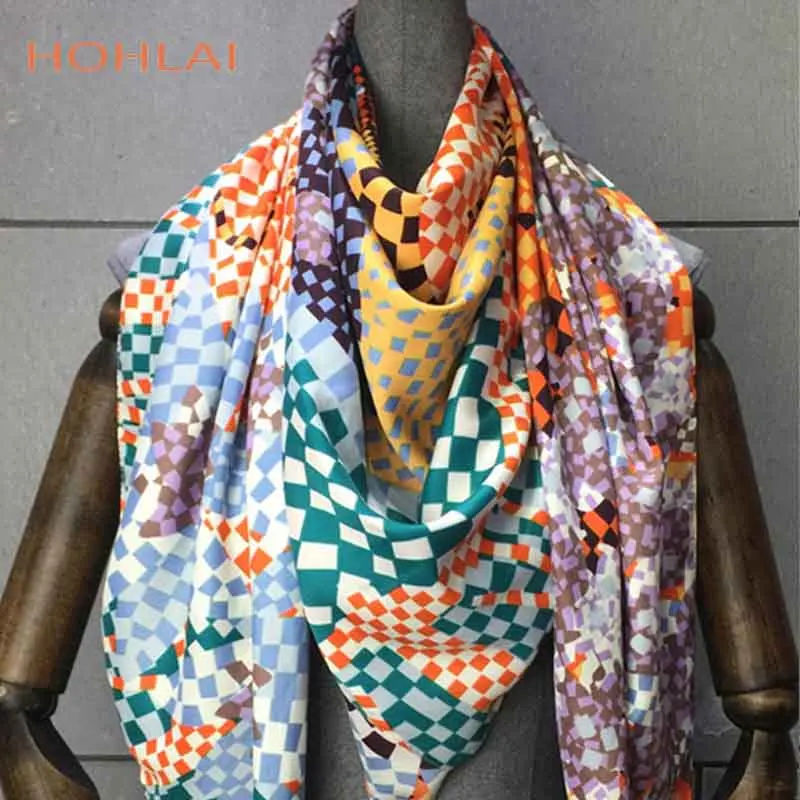 7 Twill Silk Square Scarf Spain Horse Print Neckerchief Original Design Euro Carriage Foulard Hijab Silk Shawls Wrap Female Scarf - Цвет: 7