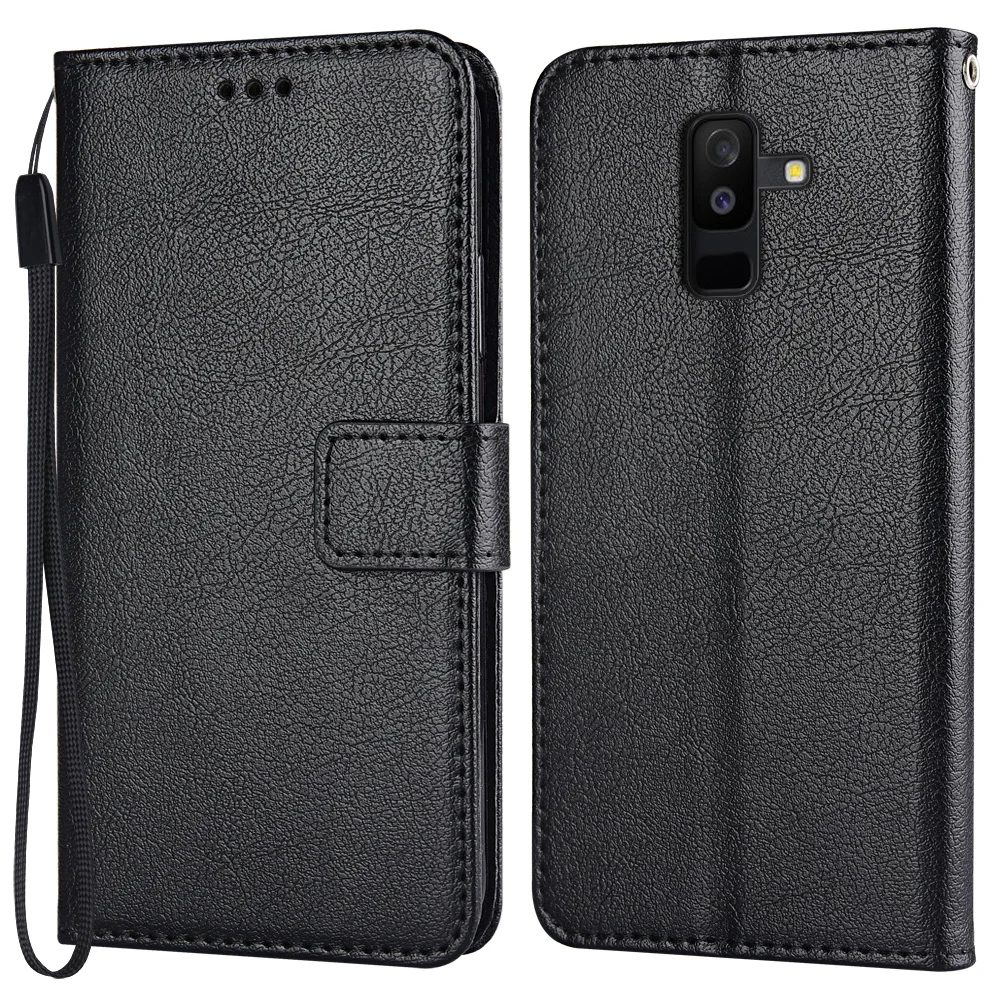 

Flip Wallet Magnetic Leather Case for Samsung Galaxy A6+ 2018 A605 A605F SM-A605FN Coque Funda Luxury Vintage Phone Bags Cover