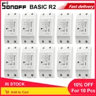 Универсальный пульт дистанционного управления Sonoff Basic R2, Wi-Fi, работает с Alexa Google Home, 110 шт.
