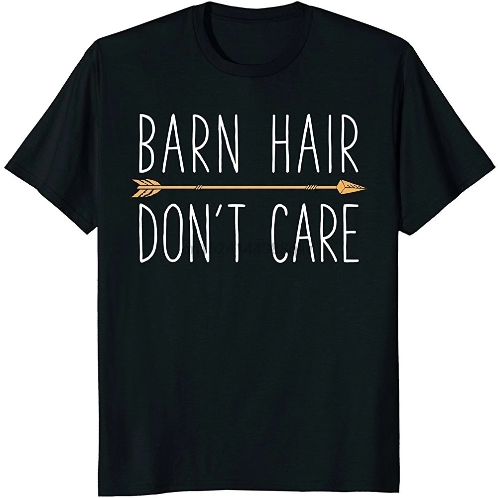 Barn Hair Don't Care футболка я люблю лошадь езда гоночная Ферма для мужчин|Мужские
