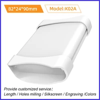 electronics plastic aluminum enclosure wall mounting protection dust proof extrusion housing k02a 8224mm
