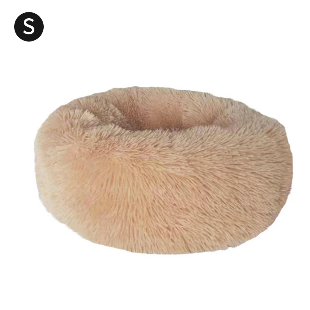 7 Long Plush Cat Bed Matress Super Soft Pet Bed Round Cat Mat Kennel Warm Sleeping Bag Puppy Cushion Mat Portable Cat Supplies - Цвет: 7