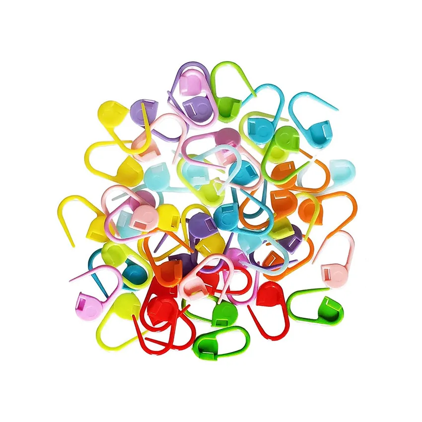 100 шт. лидер продаж разноцветные пластиковые инструменты для вязания маркеры