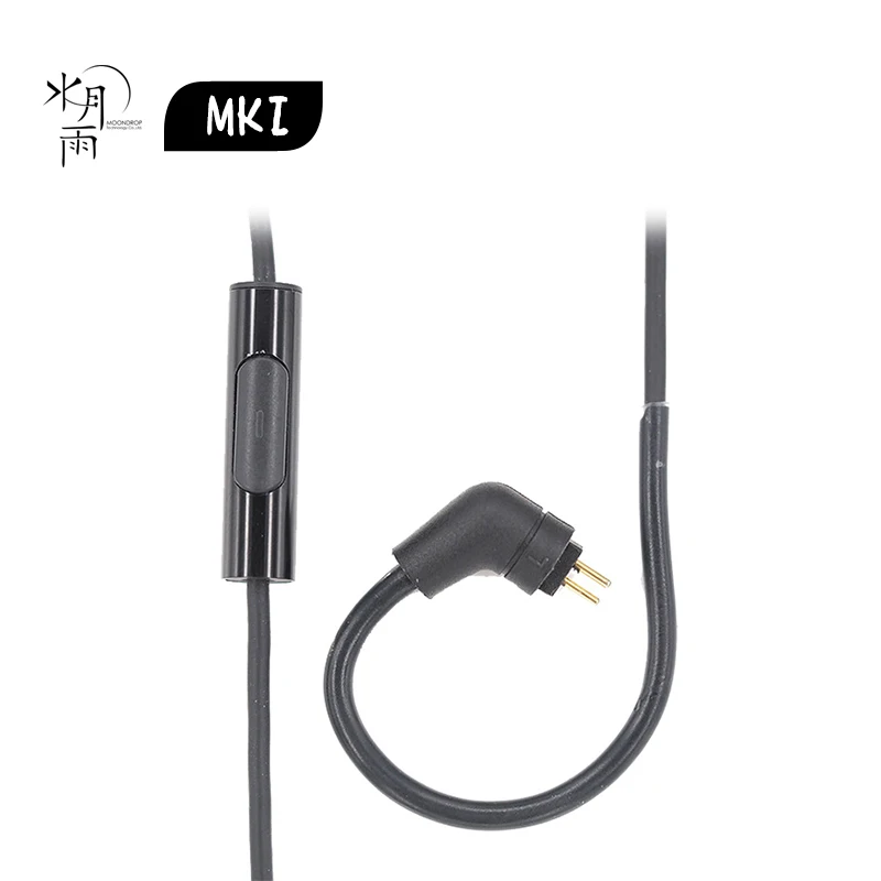 Moondrop MKI 3 5 мм штепсельная вилка Управление с микрофоном 0 78 2 Pin кабель для