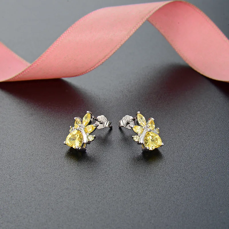 

Trend Simple Personality Earrings S925 Sterling Silver Zircon Diamond Earrings Fresh Trend Jewelry New Style