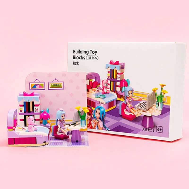

126PCS Children's Building Block Toys Educational Assembling Toys Girls Dress-up Toys Play House Toys Puzzle Toys Birthday Gifts