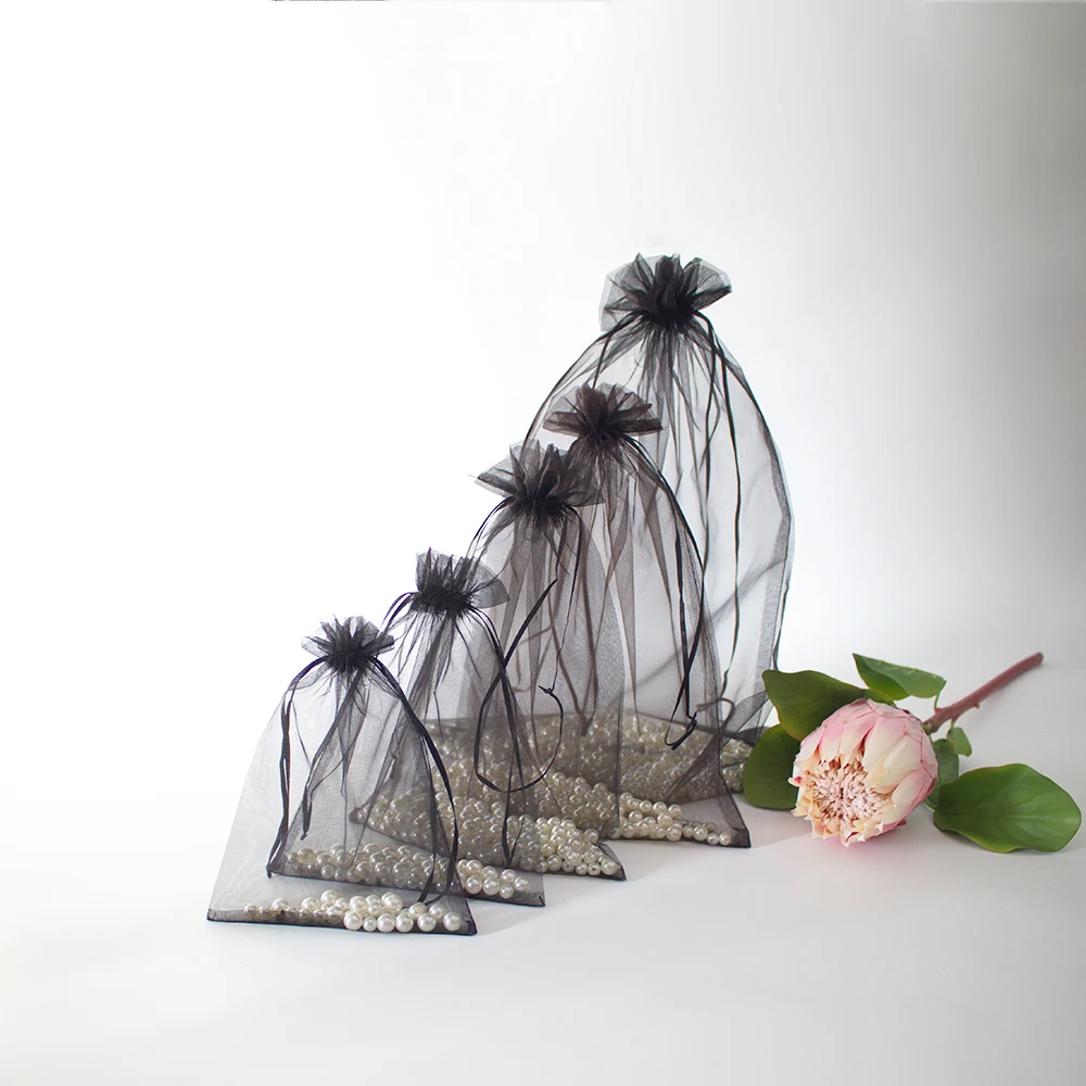 Органза для упаковки ювелирных изделий многоразмерный мешочек 5 × 7 9 12 10 15 сумочка