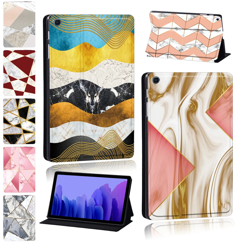 

Tablet Case for Samsung Galaxy Tab A7 10.4 Inch T500/T505 Shape Series Cover Case+ Free Stylus