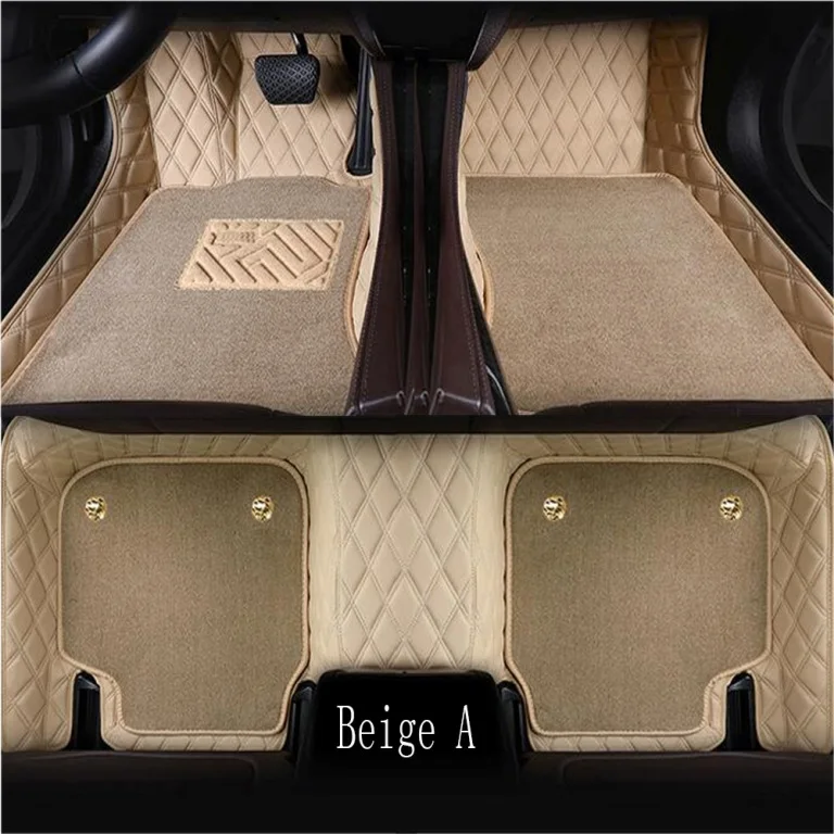Автомобильные коврики для Mercedes Benz W203 W204 W205 C class 180 200 220 250 300 350 C160 C180 C200 C220 C300 C350 ковер вкладыши - Название цвета: Beige A