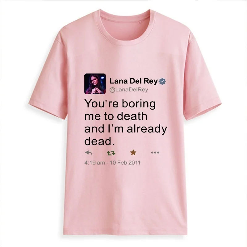 Sunfiz HJN Lana Del Rey Harajuku Ullzang уже мертвая футболка Забавный принт футболка для фанатов 90s графическая Эстетическая футболка