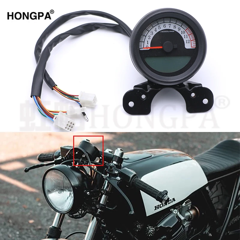 Мотоцикл ЖК манометр цифровой спидометр одометр тахометр шестерни мазута метр