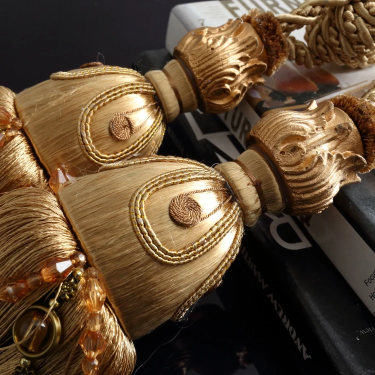 2 шт. занавески для штор с кисточками|Декоративные аксессуары штор| |