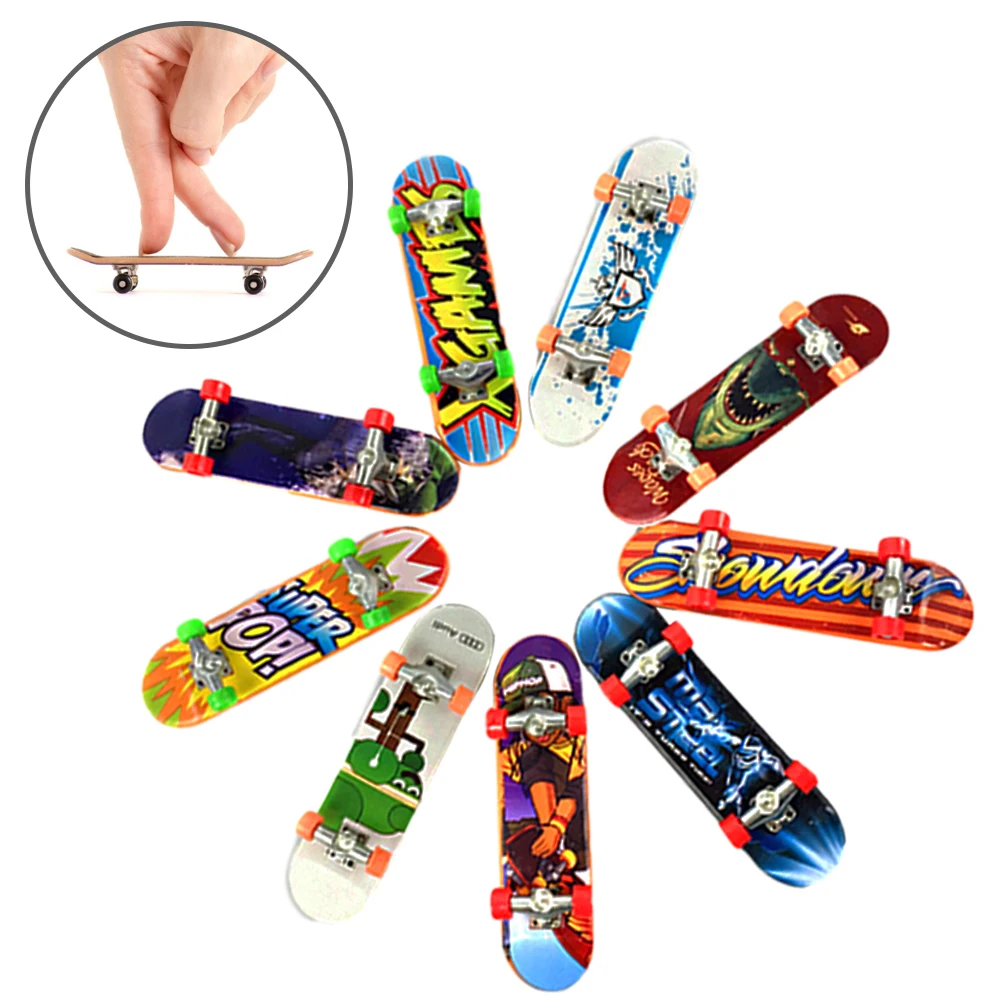 

1pcs Mini Fingerboard Finger Skateboards Toy Set Finger Skate Board Toys For Children's Birthday Gift Colour Random