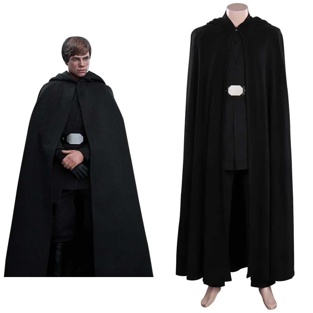 

Movie Star Cosplay Luke Skywalker Cosplay Costume Outfits With Cloak Cape Halloween Carnival Suit