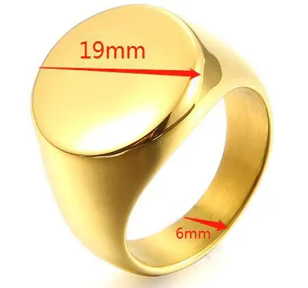 

Titanium Steel Round Solid Stainless Steel European and American Minimalist Ring Free Shipping Luxury Jewelry