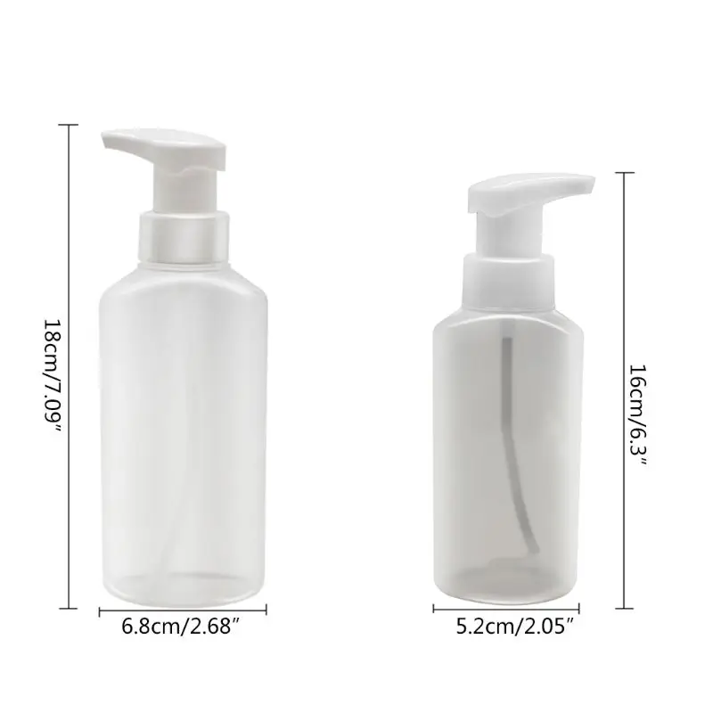 

125ml / 250ml Hair Salon Foaming Soap Dispenser Pressed Foam Bottle Bubbler Perm Bubbles Bottles