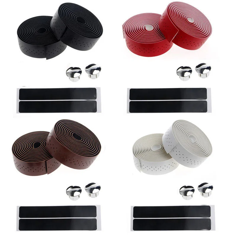 

Bicycle handlebar with hole PU leather belt steering wheel cover bicycle handlebar anti slip belt bicycle accessories