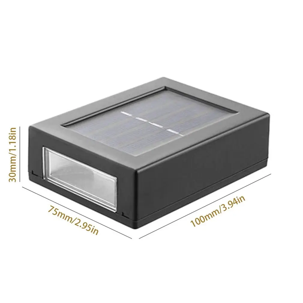 

2 Pcs Solar Outdoor Garden Wall Light Waterproof LED RGB Wall Lamp Luminous Bedside Room Bedroom Wall Decor Arts