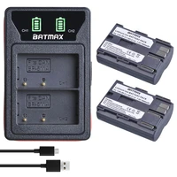 batmax bp 511 bp 511a bp 511 bp511 battery led usb dual charger with type c port for canon 40d 300d 5d 20d 30d 50d 10d g6 l10