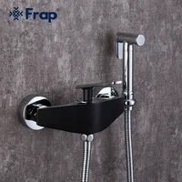 frap black bidet faucet brass shower tap washer mixer cold hot water mixer crane shower sprayer head tap toilet faucets f2057