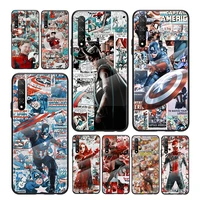 retro marvel comics for honor 30 20 10 9x 8x pro plus lite tempered glass hot new shell luxury cover phone case