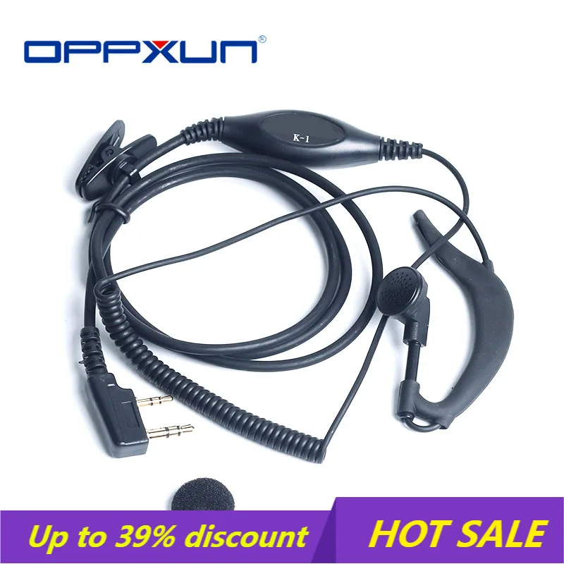 Oppxun 2 PIN Walkie Talkie гарнитура функция PTT MIC для BAOFENG UV5R KENWOOD KPG TH TK HYT | Мобильные телефоны