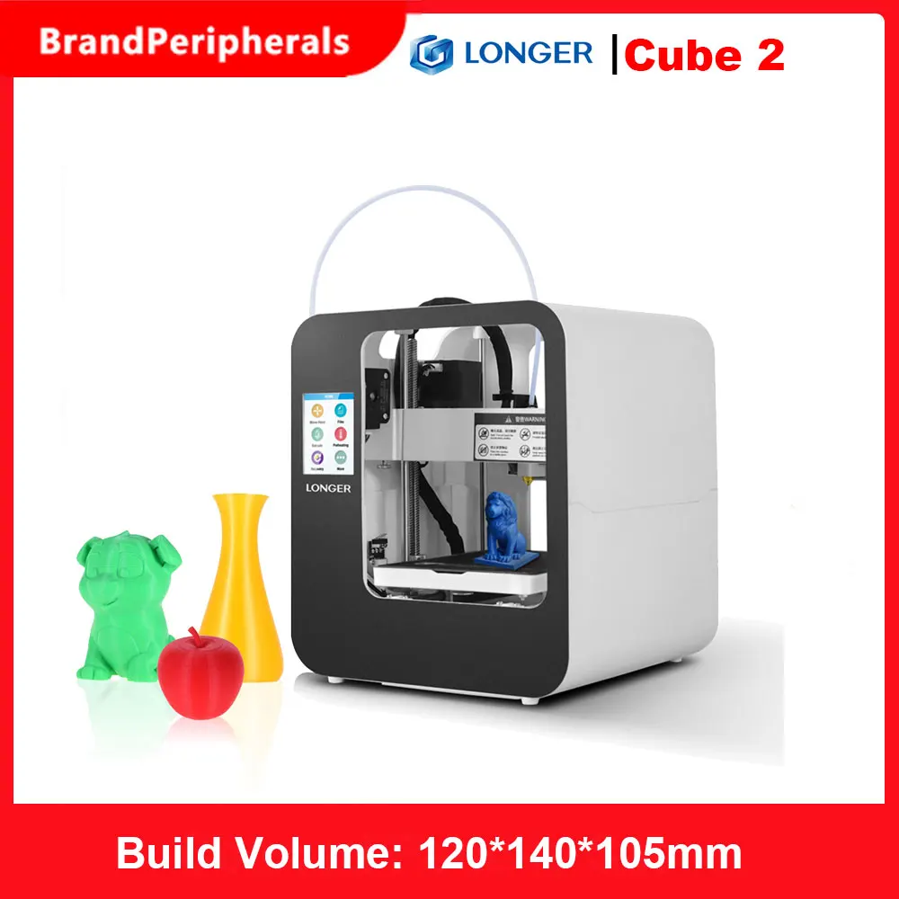 Мини настольный 3D принтер LONGER Cube 2 полностью собранный с 3 5 дюймовым сенсорным ЖК