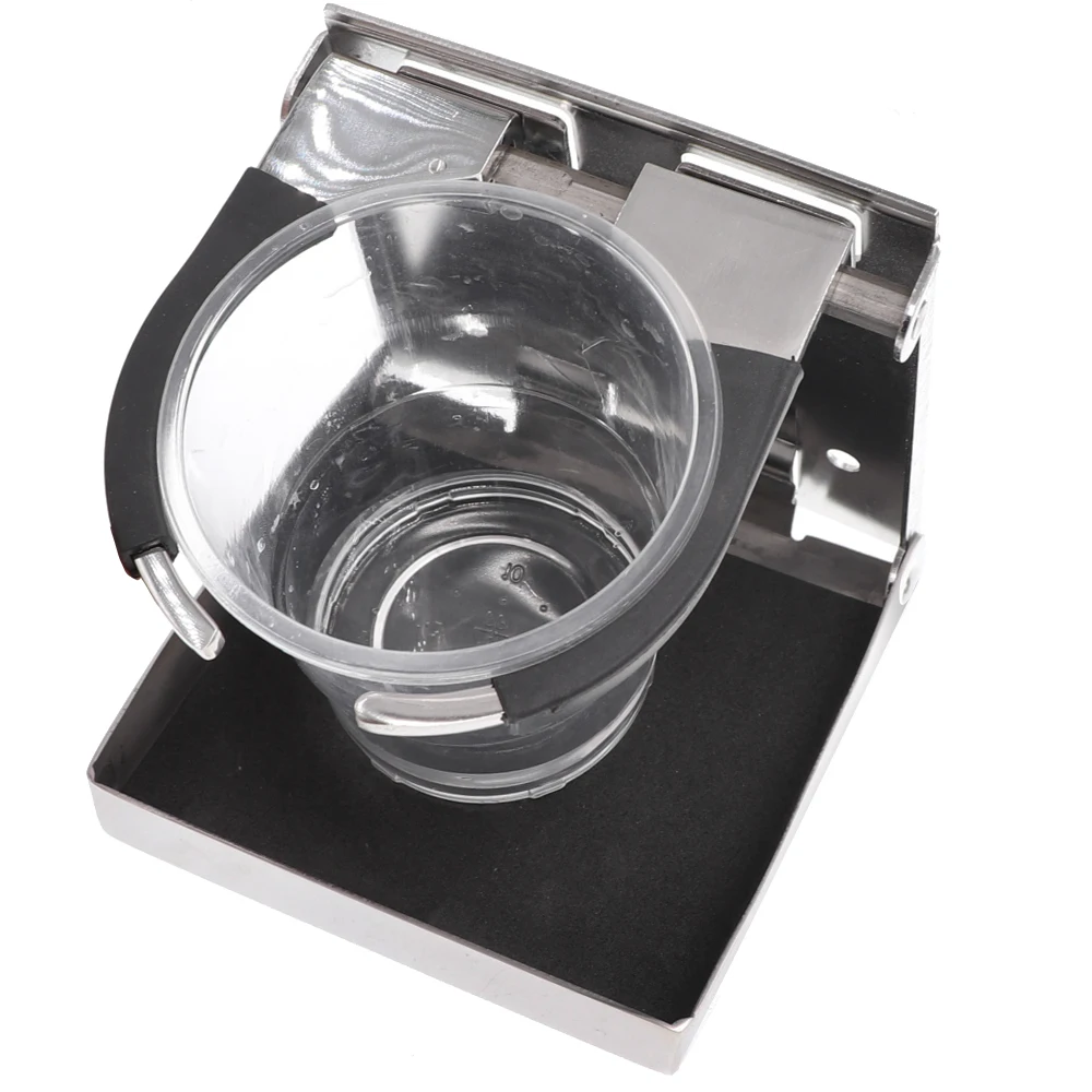 Складной стакан из нержавеющей стали регулируемый Спортивный Держатель для