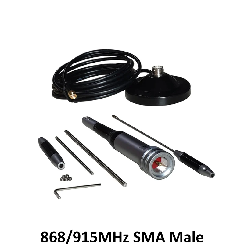 GSM Antenna 868MHz 915mhz antenna 10dbi SMA male connector 868 mhz 915 IOT antena sucker aerial with 3M Extension cable antenne