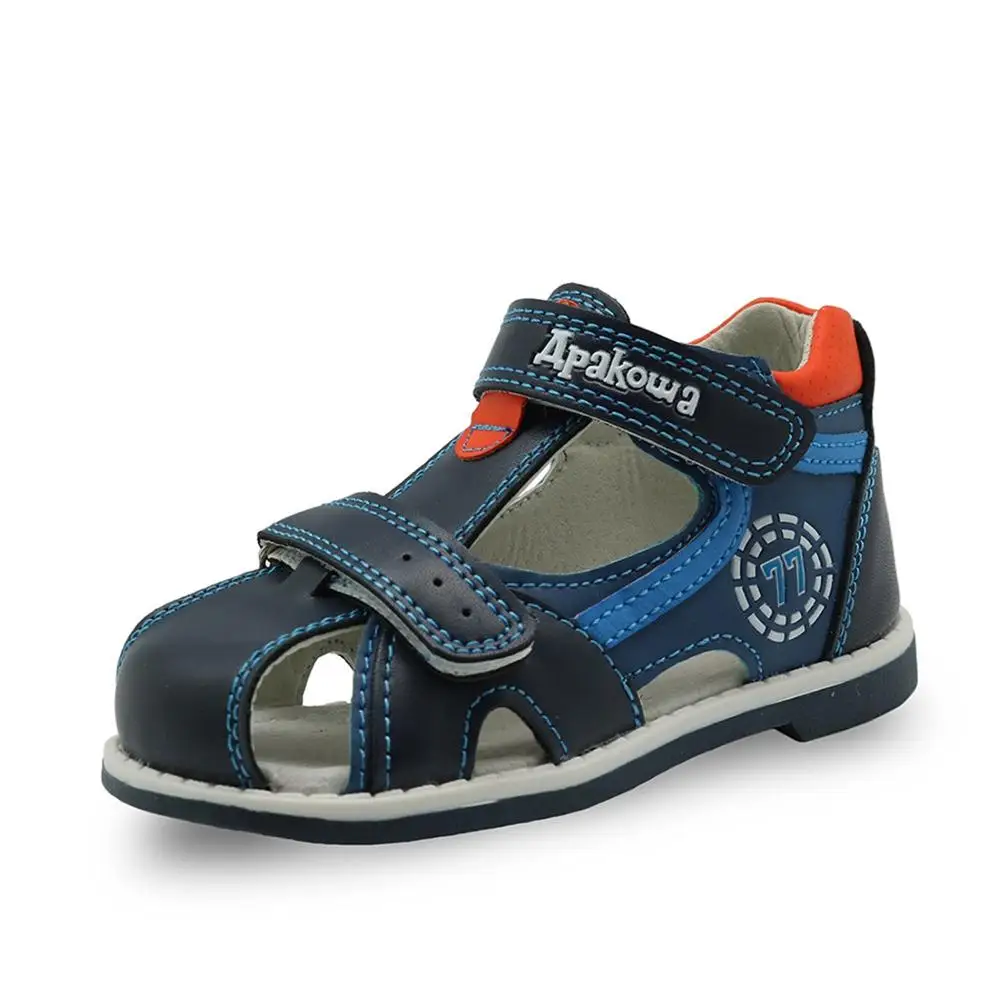 Сандалии Детские с закрытым носком ортопедические спортивные босоножки из
