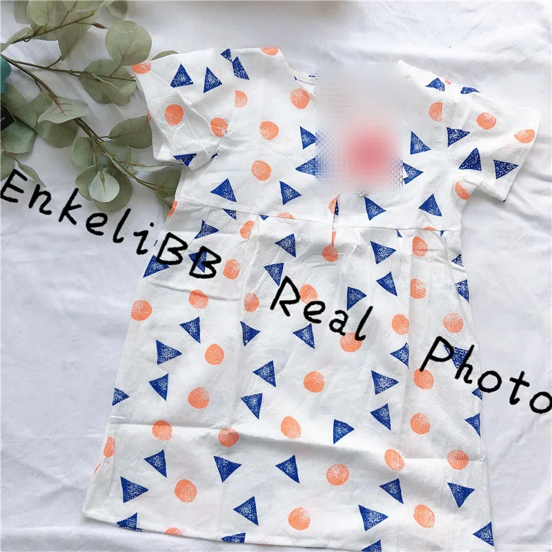 EnkeliBB г.; платье для маленьких девочек в европейском стиле; модное дизайнерское белое летнее платье для девочек; свободные платья-пачки; одежда для детей
